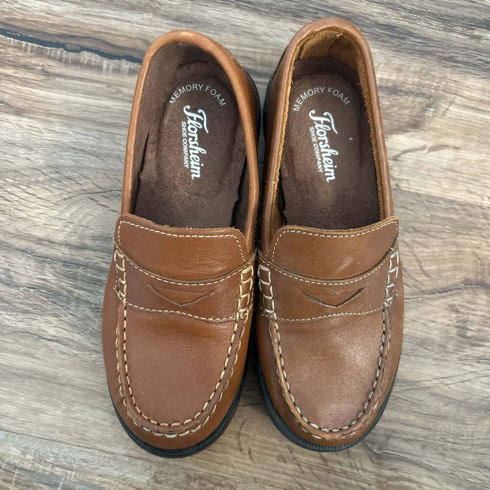 Florsheim Kids Croquet Penny Loafer Jr. (Toddler/Little Kid/Big Kid) in Saddle T